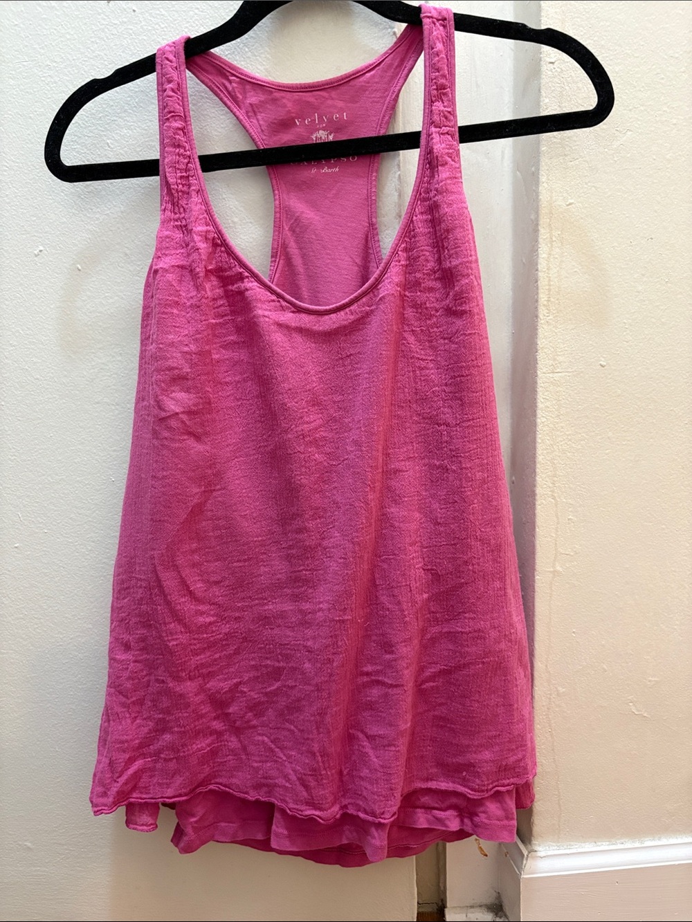 Velvet by Graham & Spencer Bright Pink Racerback Tank